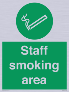 Staff smoking area